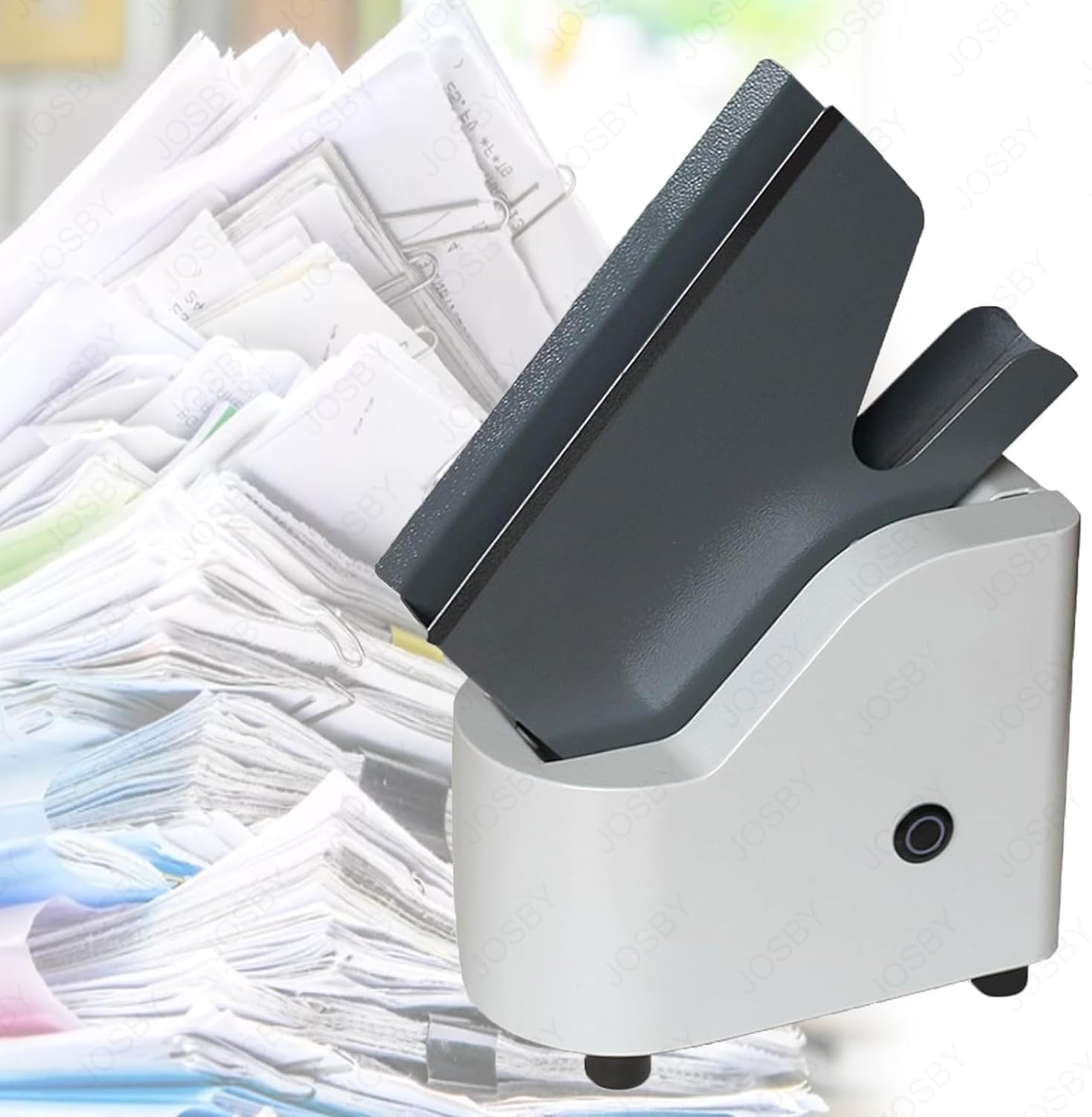 SBCGFY Automatic Paper Sorting Machine, Desktop Paper Jogger, 10W Single Blower Automatic Paper Shaking Machine