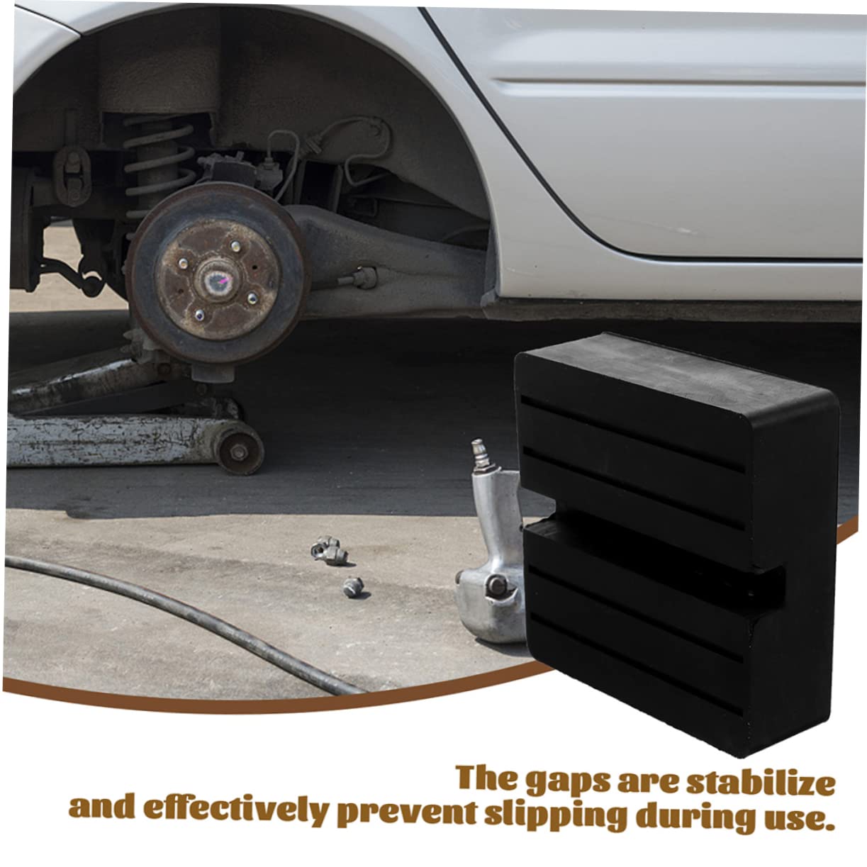 Toyvian 3 Set Gomma Per Martinetto Auto Adattatori Per Martinetto Protezione Per Componenti E Telaio Resistente E Pratico Per Manutenzione Auto 2 Pezzi * 3
