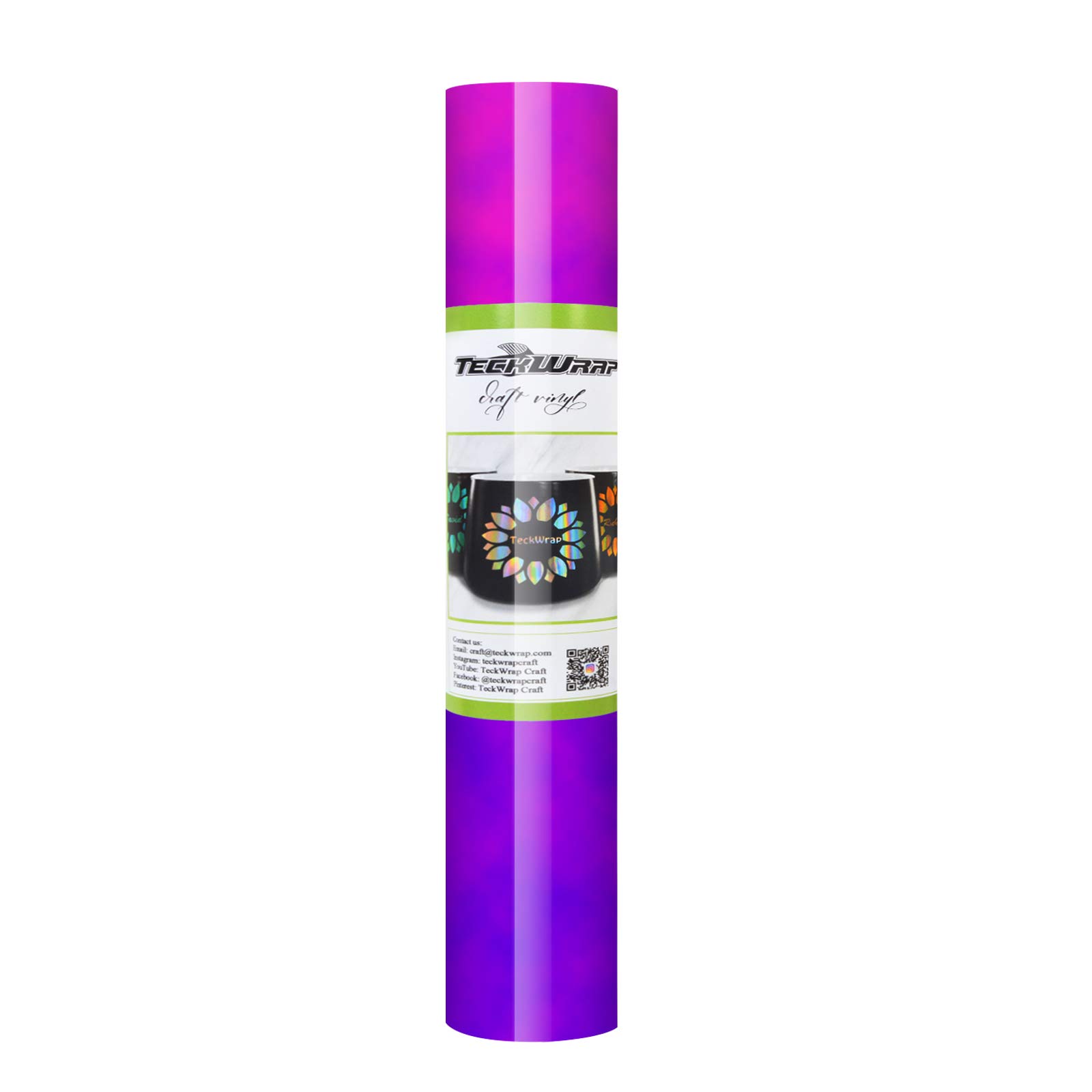 Produktbild von Color Changing Vinyl Folie - Wechselt Von Neon Gelb Zu Grün Bei Kälte - 30x150cm