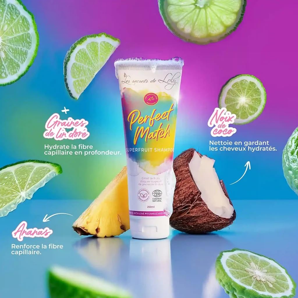 Les Secrets de Loly – Routine Cheveux Ondulés – Coffret 4 Étapes : Shampooing, Après-Shampooing, Leave-in Kurl Potion & Gelée Boost Curl – Définition & Légèreté – Vegan 97% Naturel – 4 x 250 ml