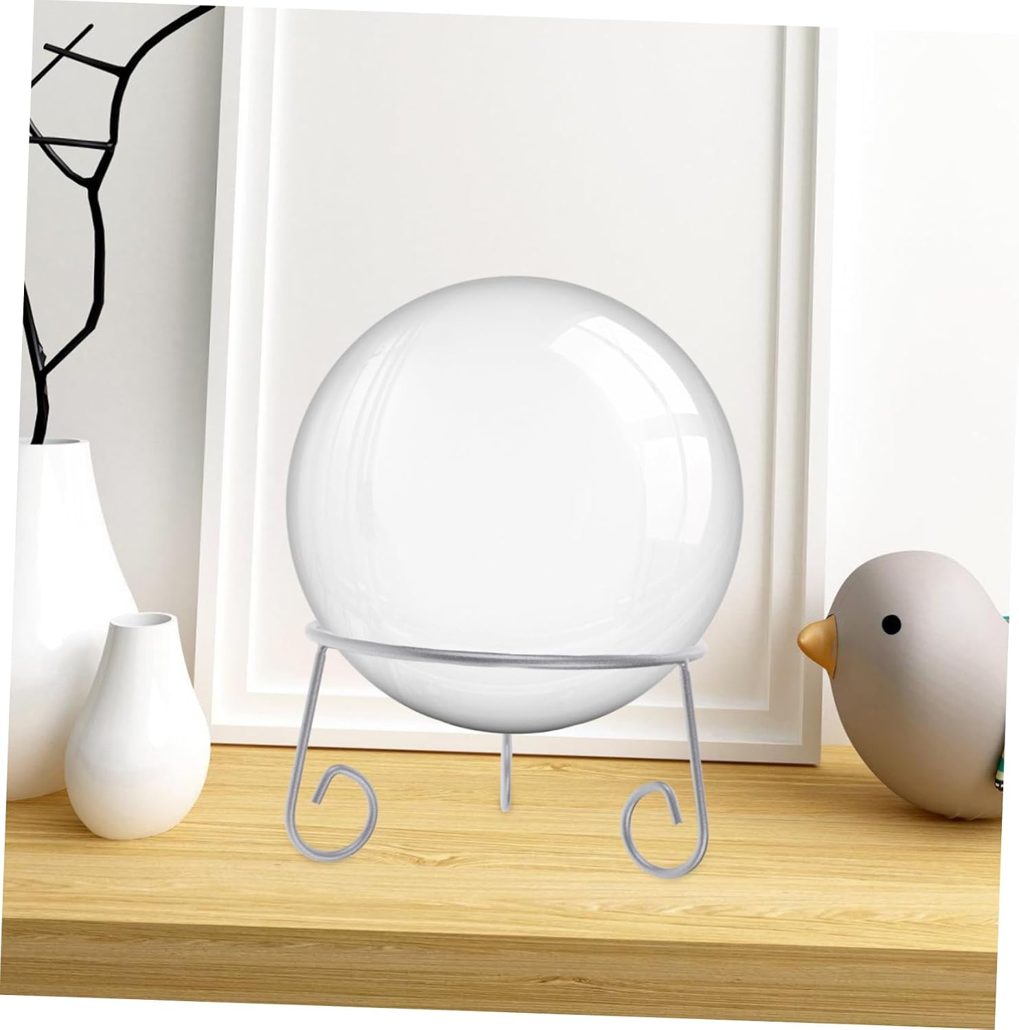 BESPORTBLE 4pcs Garden Gazing Ball Stand Elegant Metal Display Holder for Spheres for Decor Showcase Your Crystal Balls and Garden Orbs Style