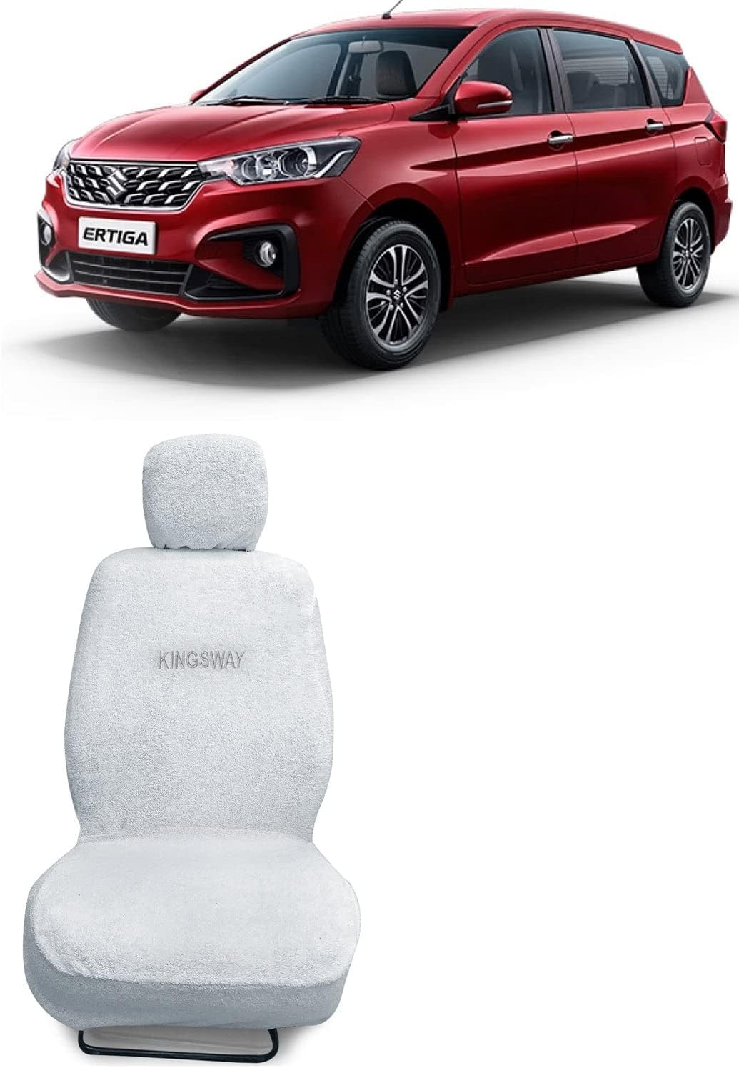 Kingsway® Towel Fabric Car Seat Covers Compatible with Maruti Suzuki Ertiga (Year 2022 Onwards