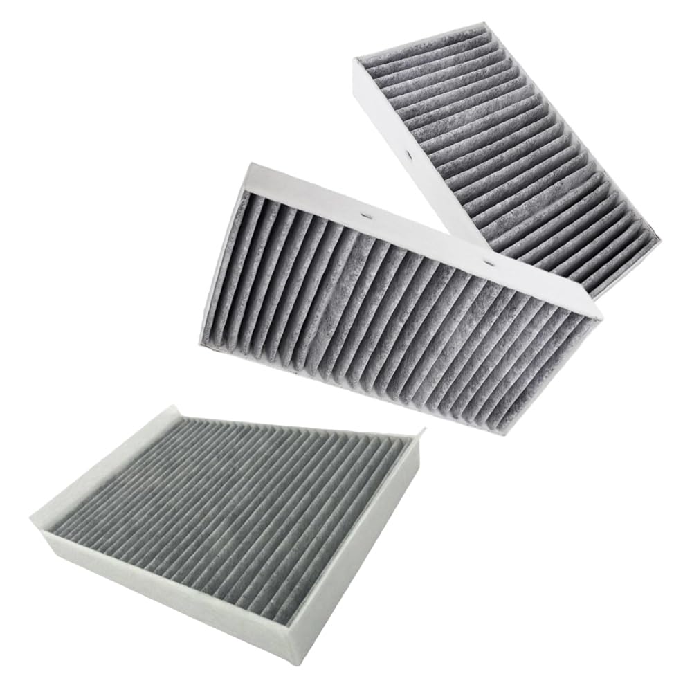 Kit filtro aria abitacolo, 1668300318, 1668300218, compatibile con Mercedes-Benz GLE300d L4 2.1L 2016-2017, 1 set