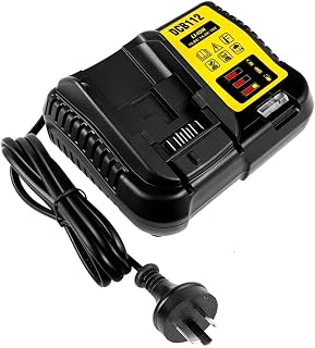 Replacement 10.8V–18V Li-Ion Battery Charger Compatible with De-Walt DCB105, DCB200, DCB120, DCB115, DCB112 and More