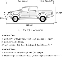 Vista 4 de Kayme - Cubierta impermeable resistente de 6 capas para camioneta, apta para todo clima, protección para exteriores contra lluvia y rayos UV, ajuste