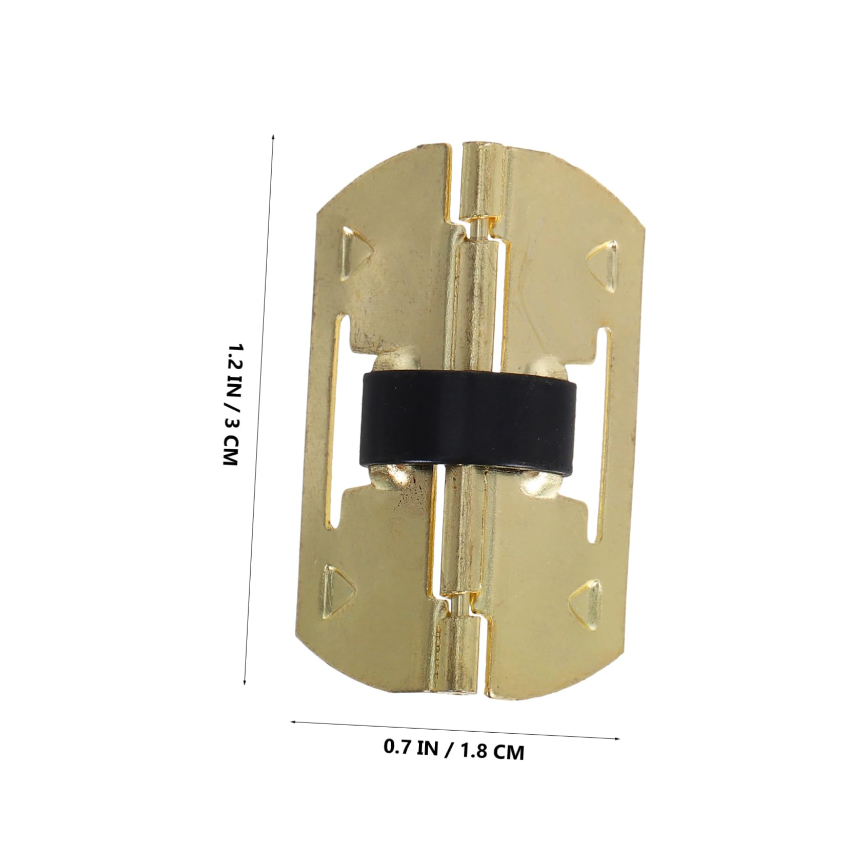 Tofficu Antique Style Hinges for Wooden Boxes Spring Loaded Mini Hinge Parts for Jewelry Decorative Case Hardware