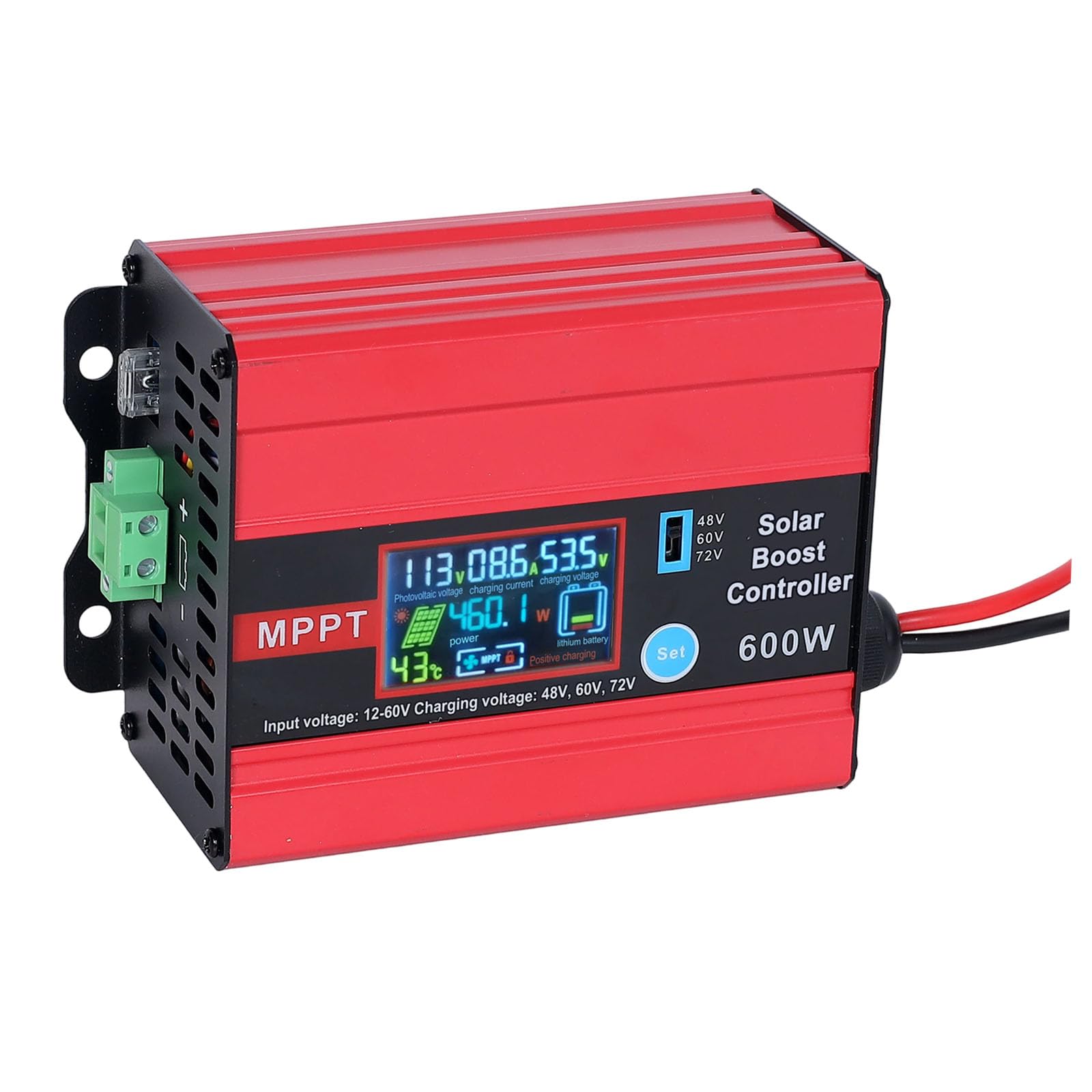 Kokdid 600W Mppt Solar Power Regulator 12V To 60V Input With 48V 60V 72V Output For Residential And Outdoor Applications Solar Power Fee Controller