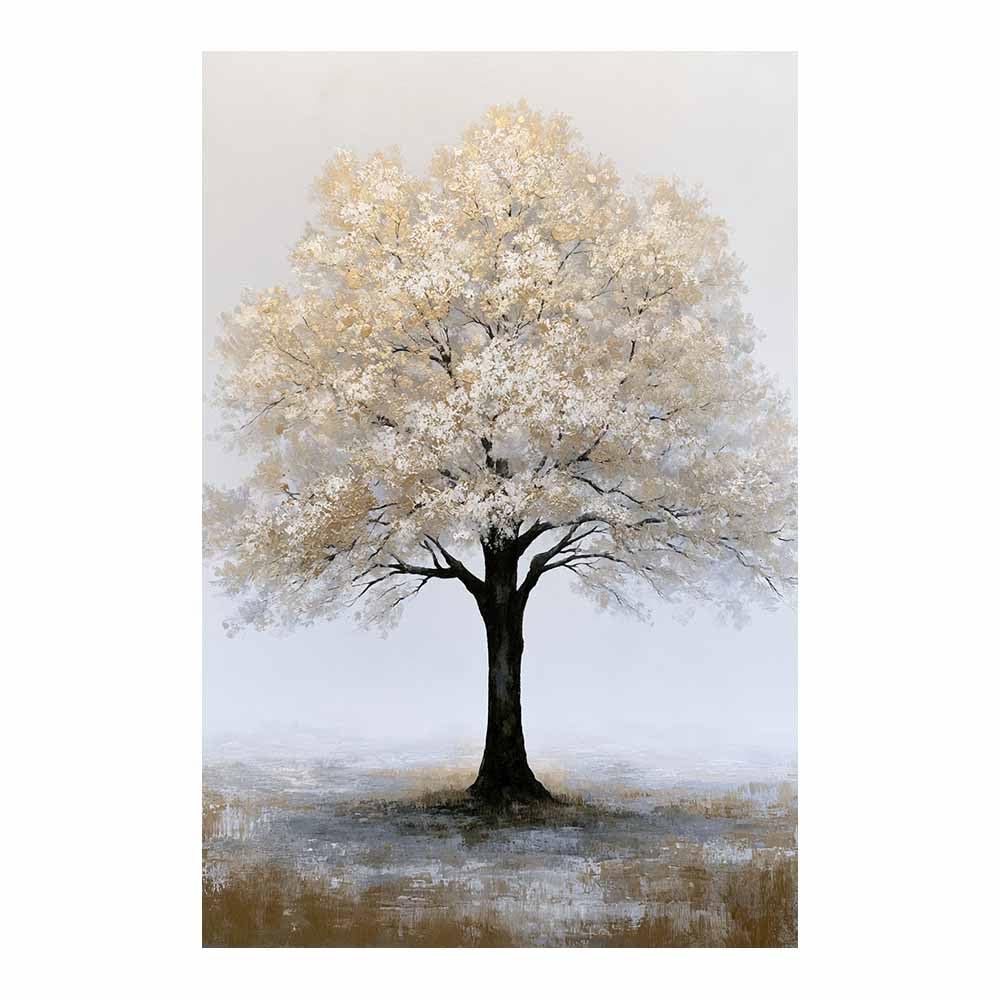 HOQIU Tree Wall Art Glowing Starry Butterflyss Tree artwork, home canvas prints, for Bathroom Living Room Bedroom(Multicolor)-60x80cm Unframed