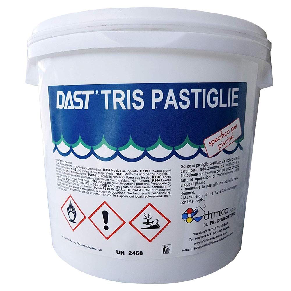 Chimica D'Agostino Dast Tris Pastiglie Multifunzione Piscina