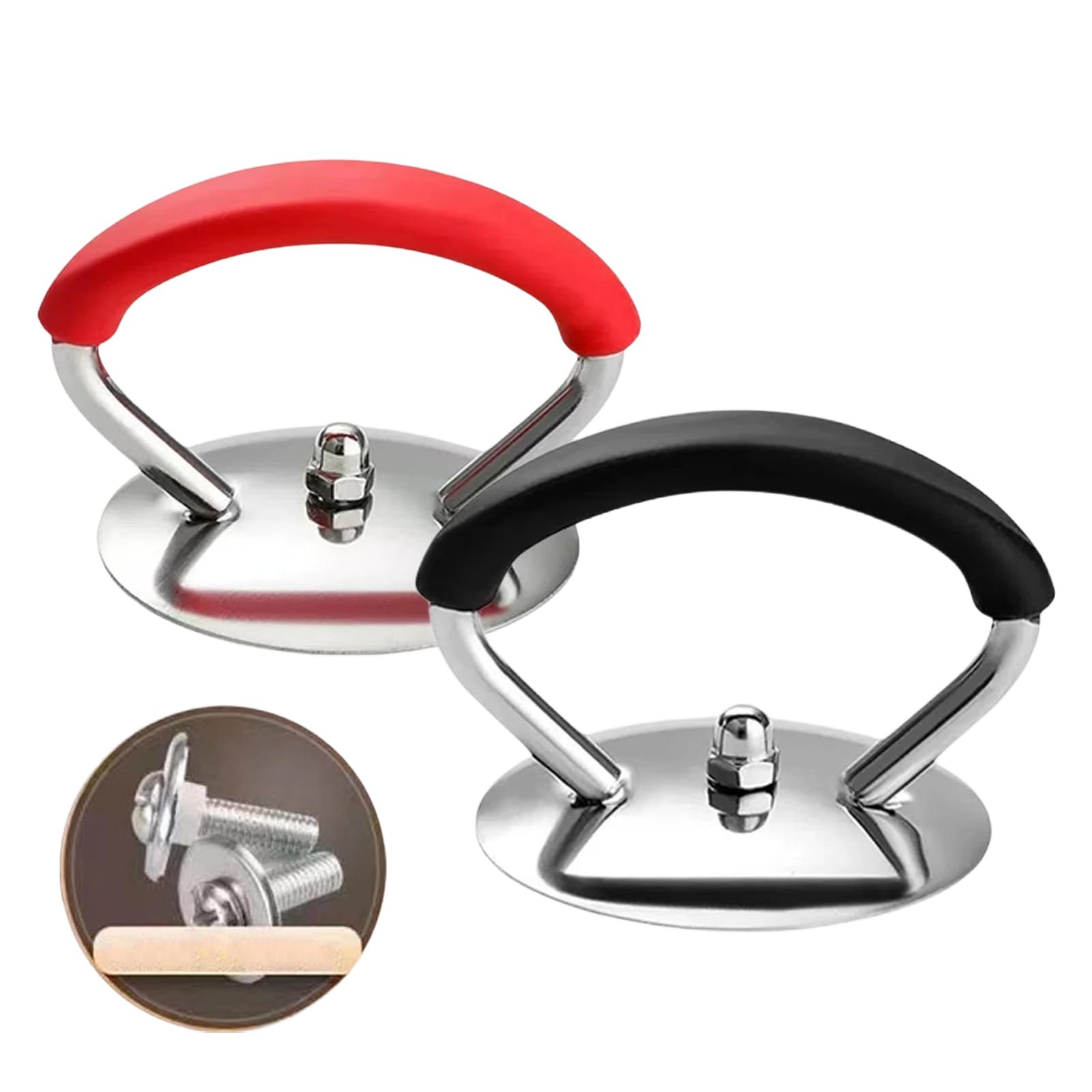 2PCS Safe Kitchen Grip Lid Knob Stainless Steel and Ergonomic Design Ergonomic Pan Cover Cap Handle Pots Lid Handle