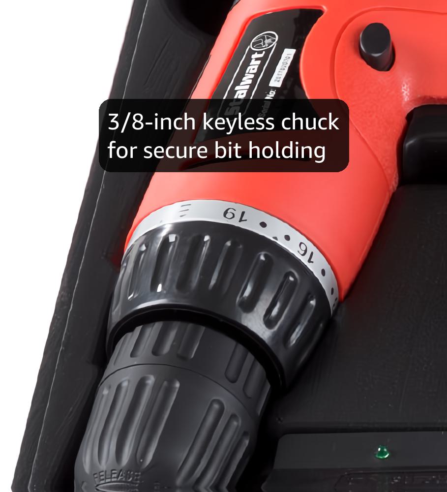 バリスター アメリカ製 74-Piece 12V Cordless Drill and 3.6V Screwdriver Set
