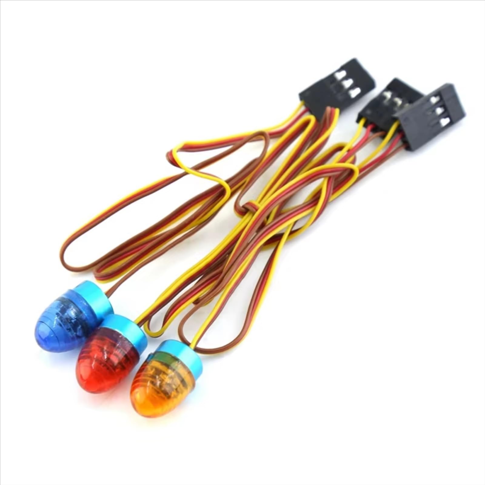 Luces LED Para Coches RC | Techo Luminoso Intermitente De 118 Mm | Compatible Con Traxxas, FMS, Yikong, Tamiya, Scania, Volvo 1/10 Y 1/14 | Fácil Instalación Y Resistente Al Agua