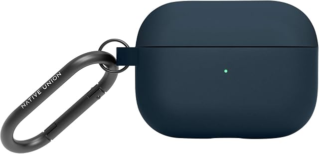 Native Union Roam Case for AirPods Pro Silky & Matte Liquid Silicone Case - Compatible with AirPods Pro/Pro2 (Navy)