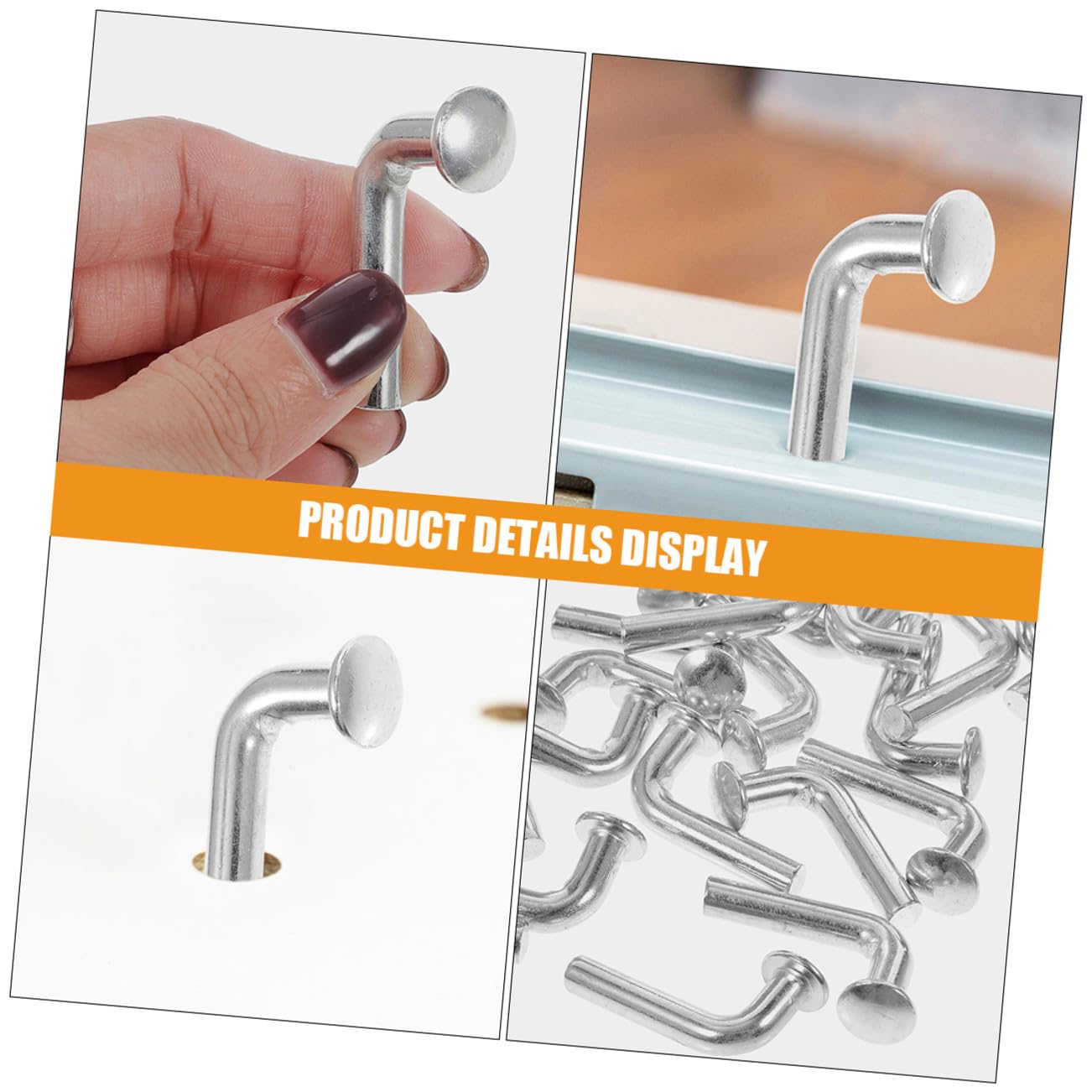 PRETYZOOM 50pcs Garage Ceiling Storage Key Shelf Pallet Rack Safety Flat Head Rivet