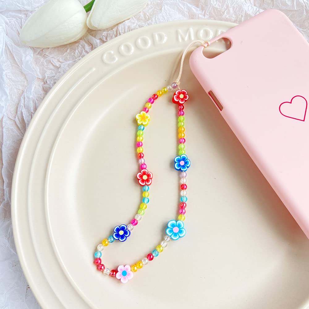 Dragonne Téléphone Perles - Anti-Perte | Style Féminin | Résine & Strass | Pour Femmes & Filles