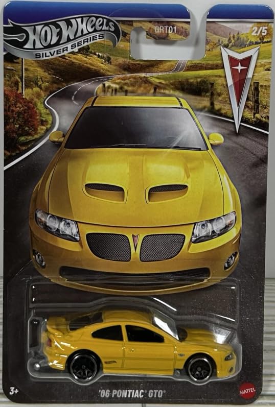 1:64 Scala Diecast Toy Car! Hot Wheels Silver Series \'06 Pontiac GTO [Giallo] 2/5, scala 1:64, veicolo giocattolo pressofuso