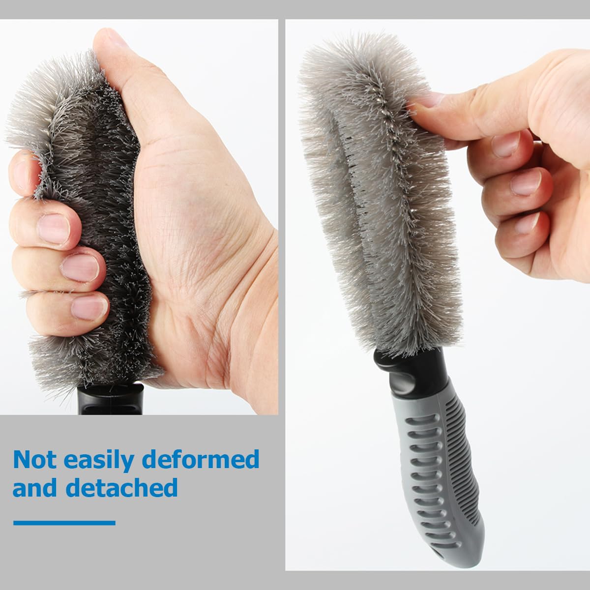 Spazzola Per Cerchi Auto JNNJ - Setole Morbide In Nylon, Manico Ergonomico, Pulizia 360° - Foto 3