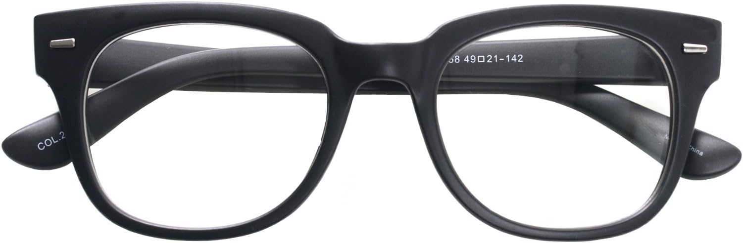 Nerd Geek Oversized Eye Glasses Horn Rim Retro Framed Clear Lens Spectacles