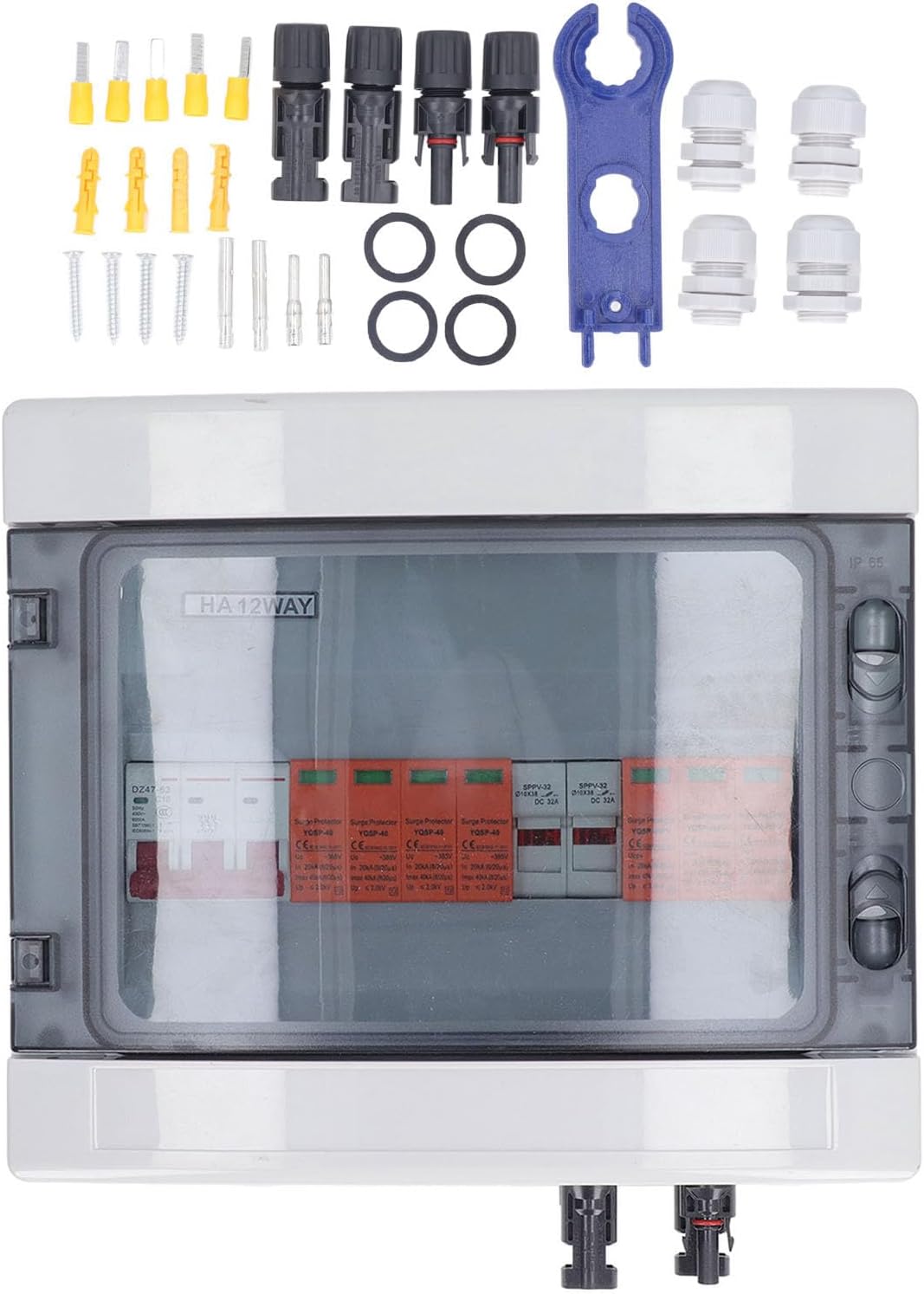 BTC(に住む) PV ソーラーコンバイナボックス 2 ストリング IP65 防水ソーラーコンバイナボックス 避雷器とサーキットブレ -  WWW.HOGANASDREJERI.SE