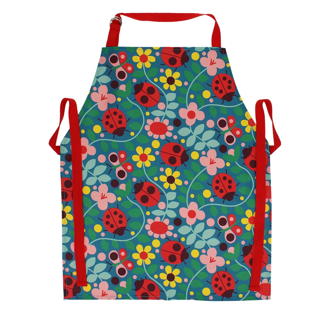 Rex London Multicolour Wipeable Cotton Children's Apron - Ladybird