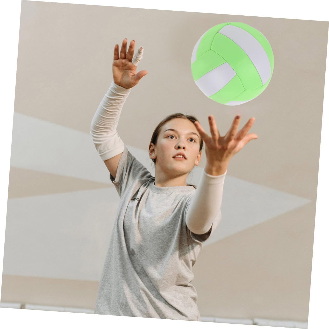 INOOMP Voleibol de Interior Voleibol de Entrenamiento Inflable para niños Balón de Entrenamiento de vóleibol para Deportes de Interior