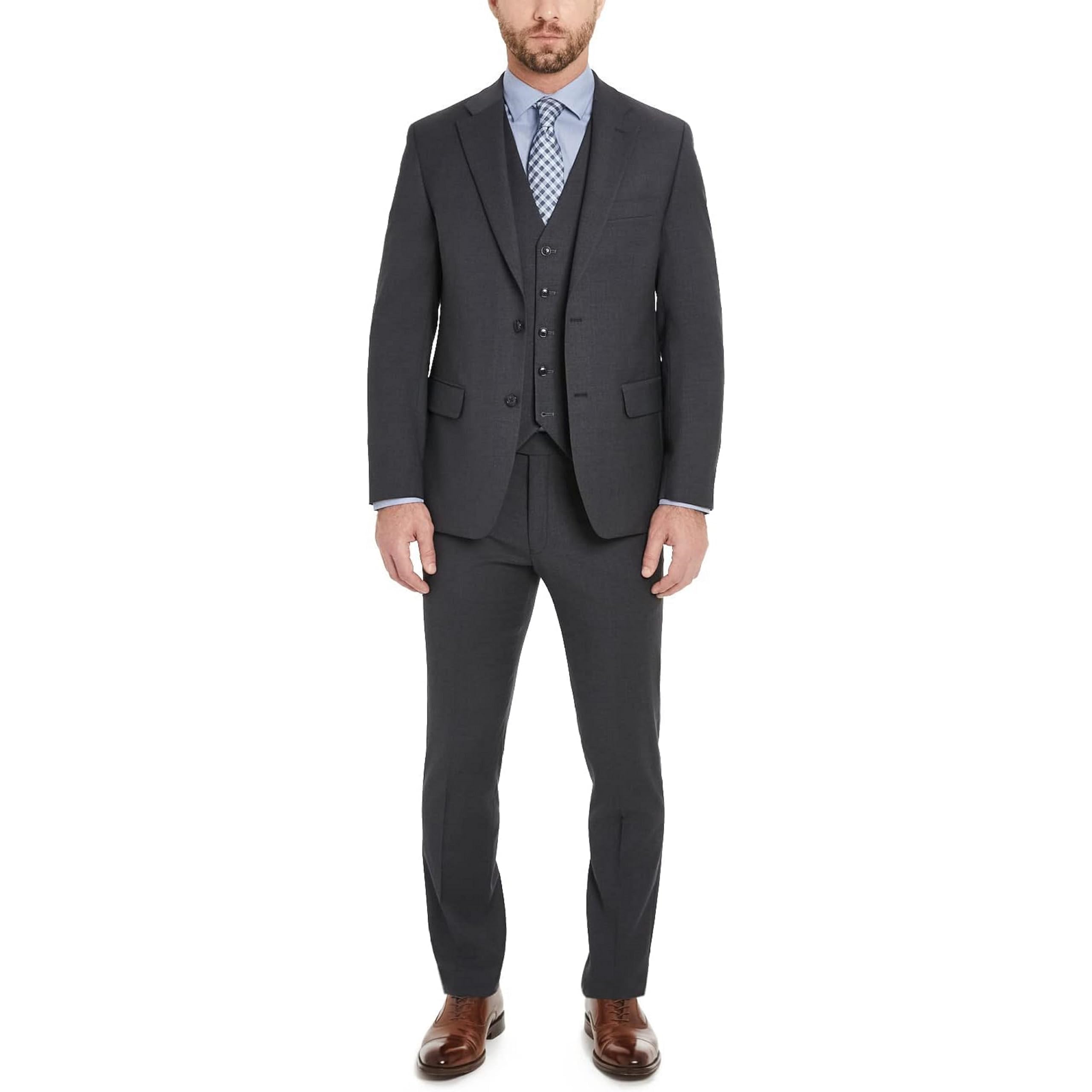TH Flex Modern Fit Suit Separates Jacket, Charcoal, 38 Short