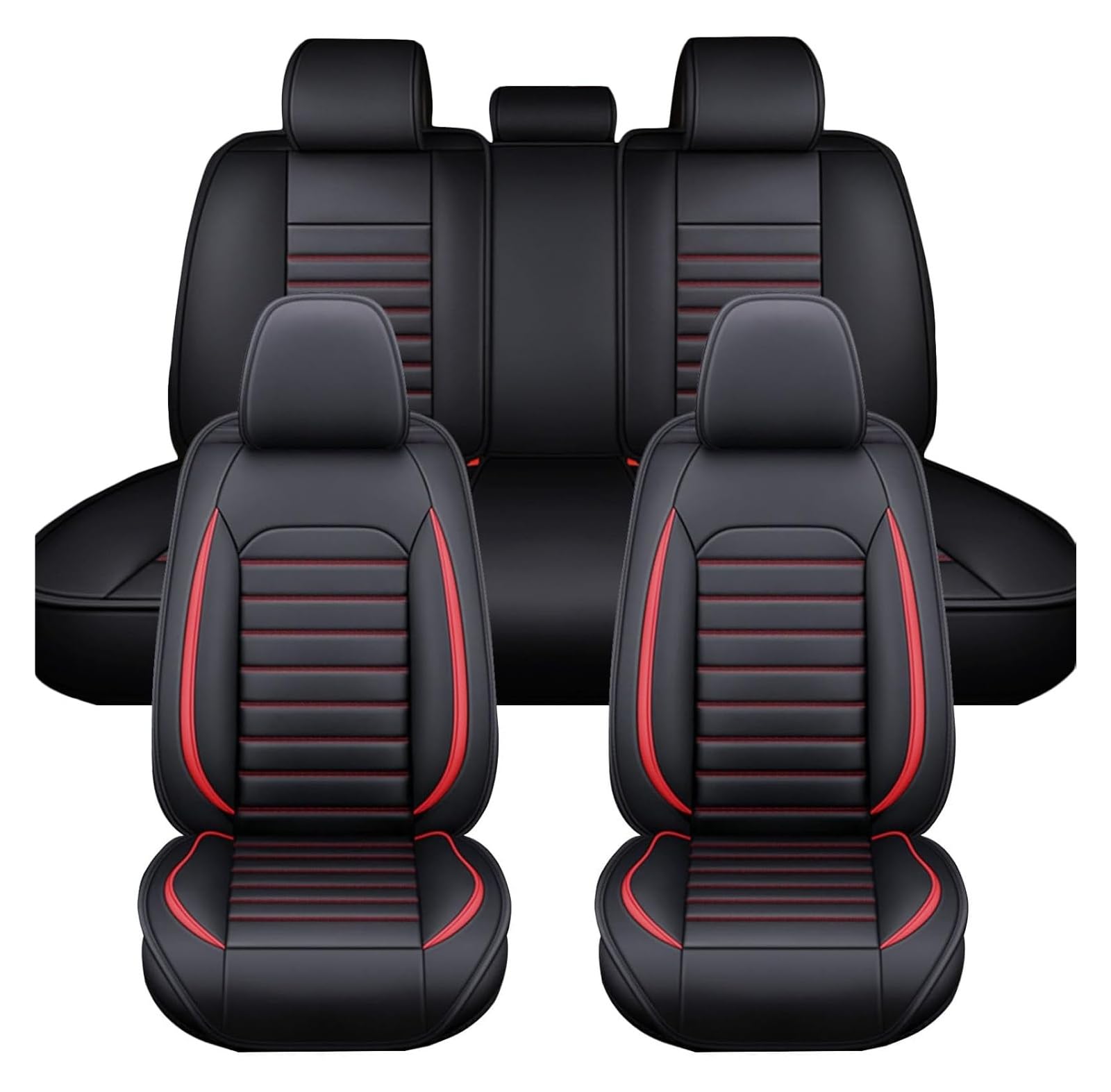 Housse de siège Cadillac Celestiq protection cuir imperméable rouge - 8