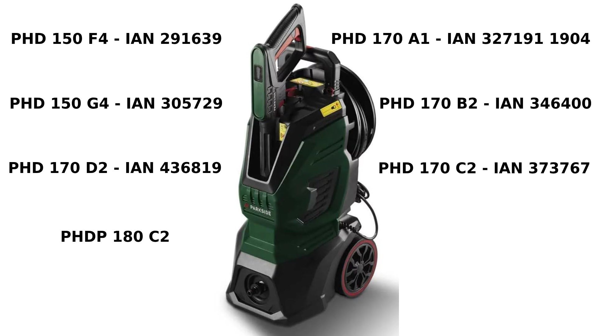 Flexible 10m Nettoyeur Haute Pression Parkside PHD 150 F4/G4 - PHD 170 A1/B2/C2/D2 - PHDP 180 C2 - Changement Tuyau