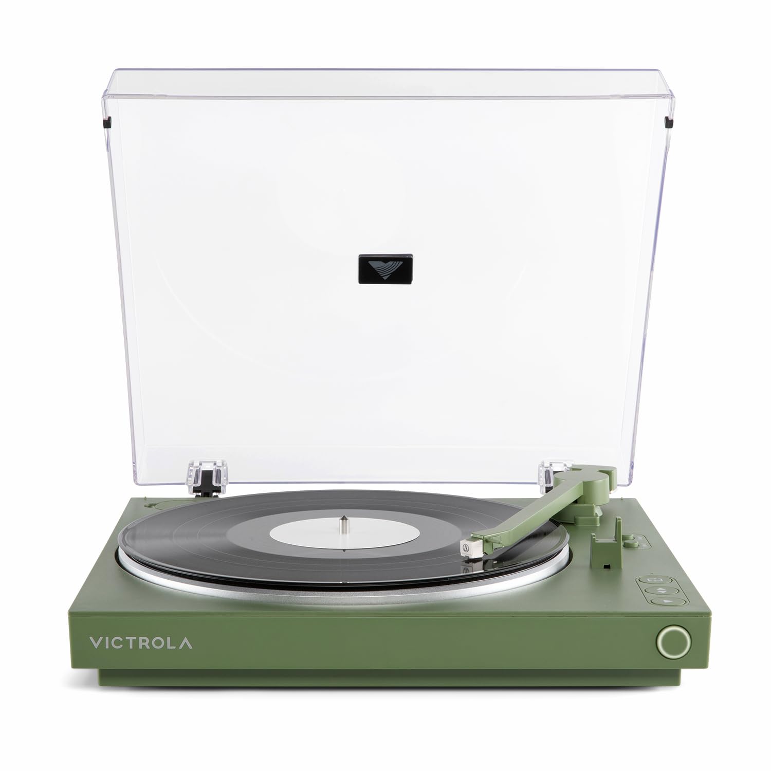 Victrola Fully Automatic Bluetooth Turntable w Audio Technica ATN3600L Cartridge, Automatic Repeat Function, 2-Speed Vinyl Record Player, Wireless