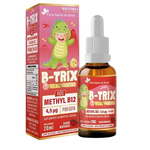 B-TRIX Vitamina B12 Kids em Gotas 30ml Flora nativa do Brasil