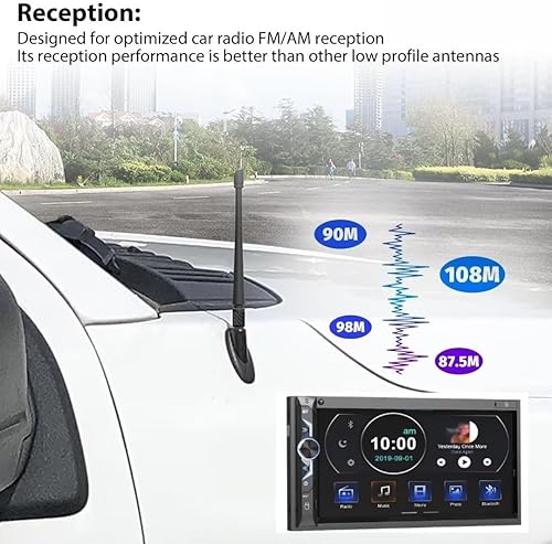 Miniatura 8 de 7" Short Antenna Waterproof Replacement for 2009 Ford F150 Lariat Extended Cab Pickup 4-Door 5.4L 330Cu. in. V8 Flex SOHC Naturally Aspirated