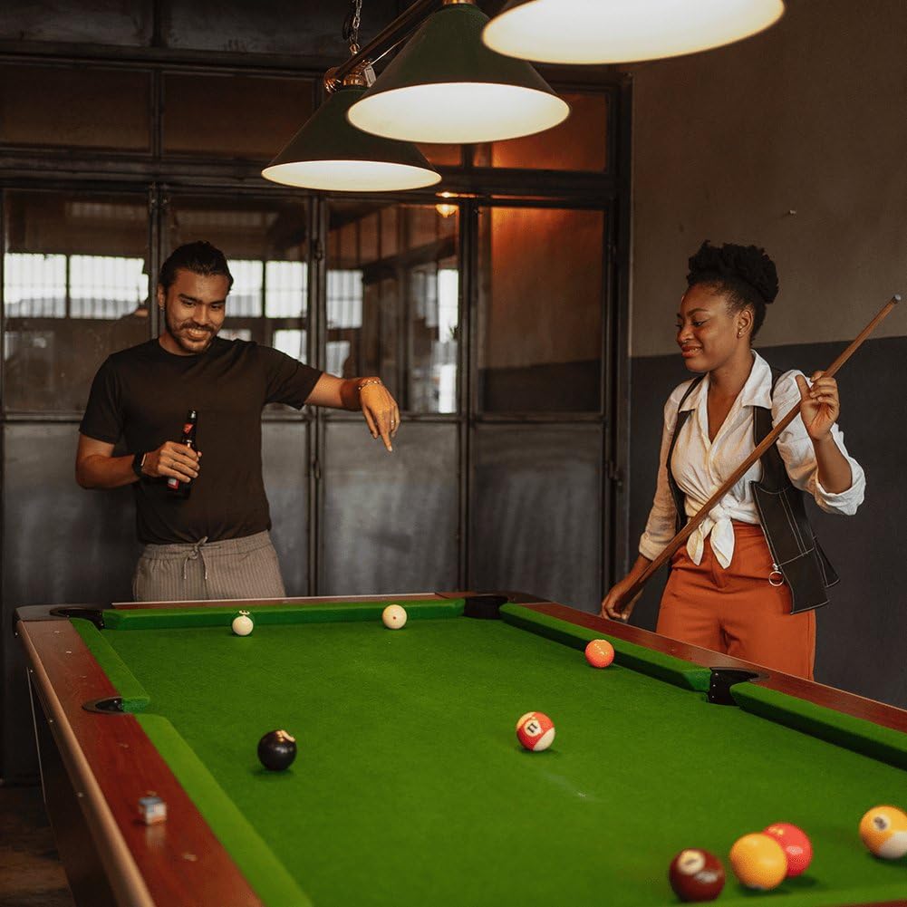 Nappe De Billard De 9 Pieds avec Bandes De Coussin, Tissu De Billard en Feutre, Couverture De Table De Billard Premium, Ensemble De Feutres en Tissu De Billard