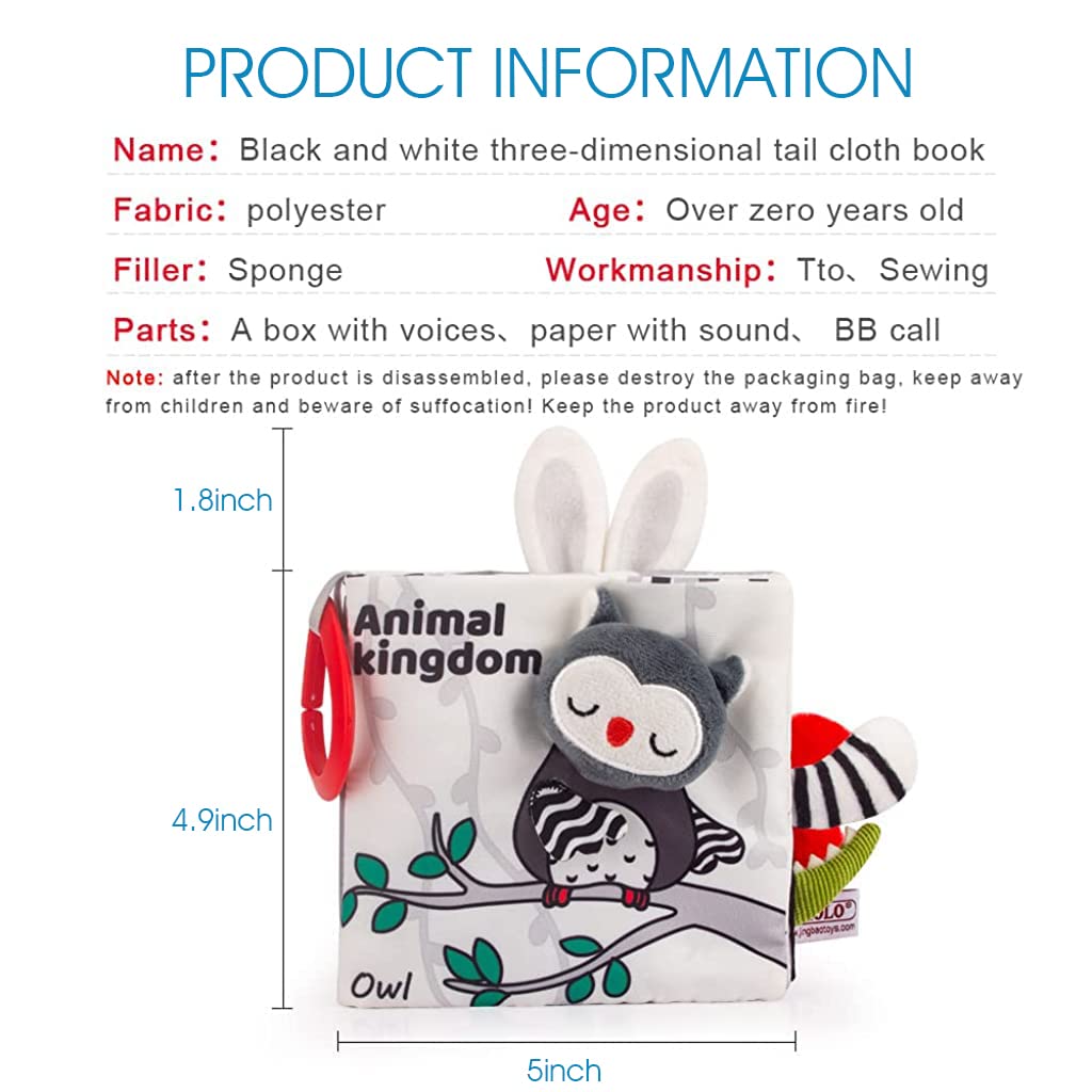 SNOWIE Soft® Forest Cloth Books for Babies 0 to 3 Years Waterproof Soft Toy 1