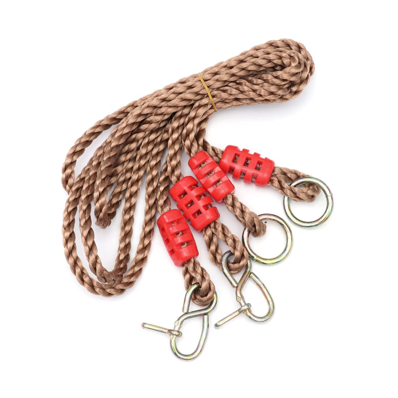 Kisangel Pair Swing Rope Garden D Rope Adjustable Thick Seat Heavy Duty