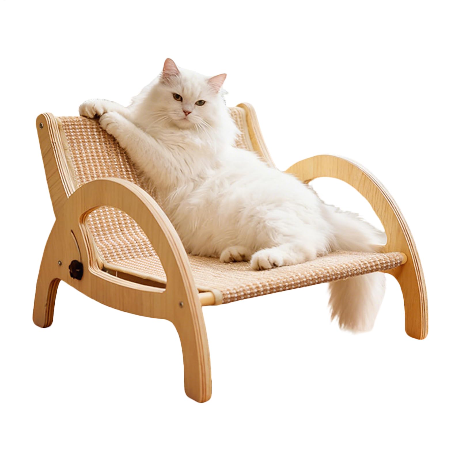 Cat Scratcher Sofa - Sisal Adjustable Lounge Chair - Cat Sofa Scratcher Scratching Bed | for Kitten Pet Sleeping Play Enrichment Indoor Home Apartment Living Room