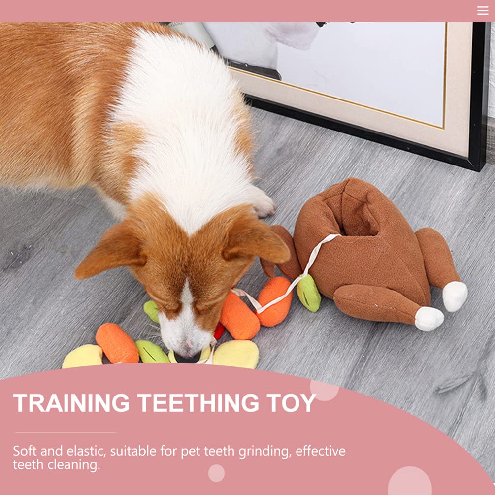 POPETPOP 2pièces Jouet à Renifler pour Chien Jouet Interactif pour Noël Accessoire De Formation Mastication pour Chiens Et Chiots