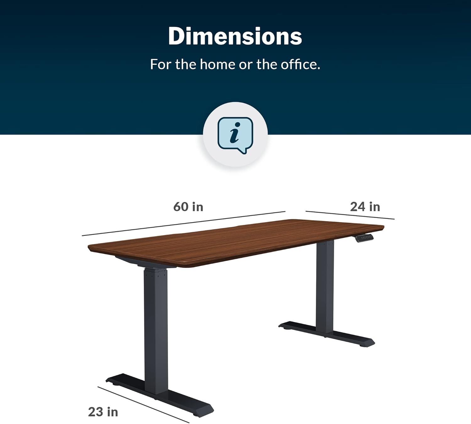Buy Vari Electric Standing Desk 60 x 24 (VariDesk) Sit to Stand