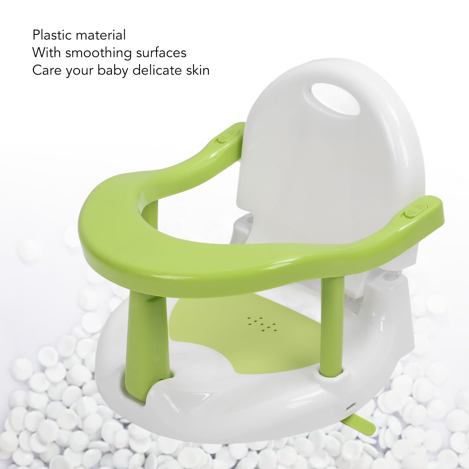Vasca da Bagno Pieghevole per Bambini con Ventose Antiscivolo,