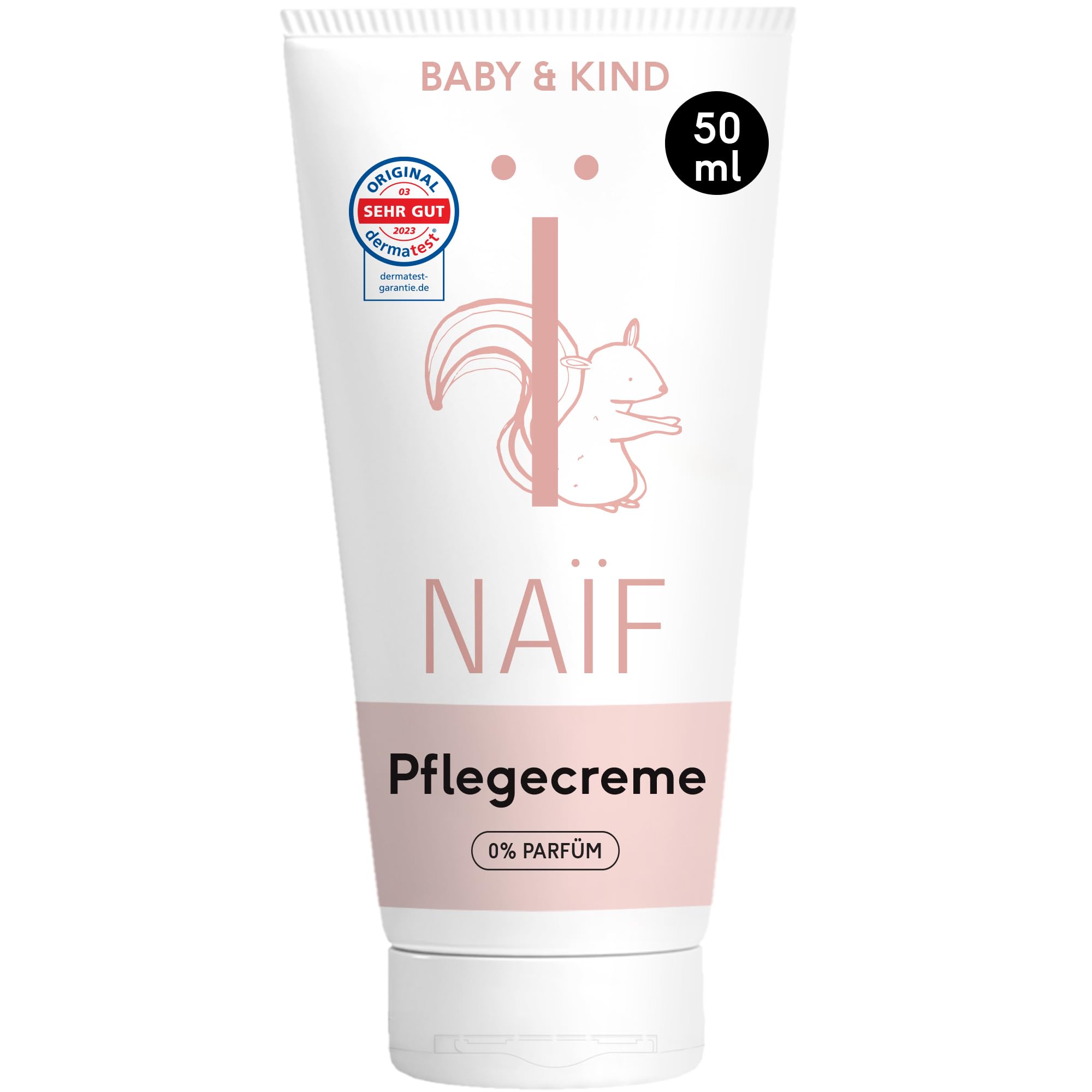 Naïf - Pflegecreme - für Baby & Kind - Inhaltsstoffe auf natürlicher Basis - Gesichtscreme Kinder & Babys - Creme mit 0% Parfüm ohne Zusatzstoffe - Babypflege - Babycreme - Pflege Neugeborene - 50ml