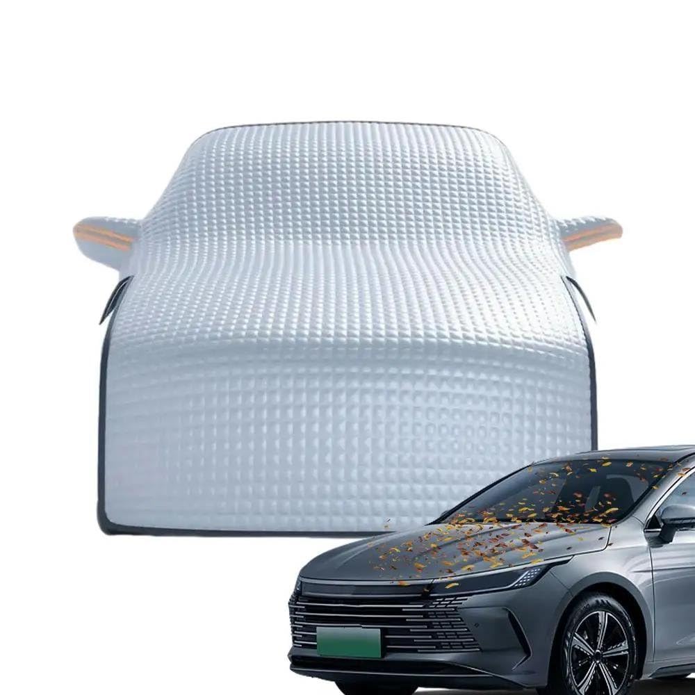 Protection Pare-Brise Avant Couverture Neige Pare-Brise Voiture Couverture Neige Capot Moteur Automatique d'hiver avec Protection Tête Voiture avec Bande Réfléchissante avec Couverture