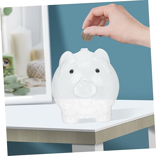 Miniatura 9 de SAFIGLE 2 tarros de cristal para decoración de animales, caja de ahorro de dinero transparente, alcancía, decoración del hogar, alcancía, alcancía,