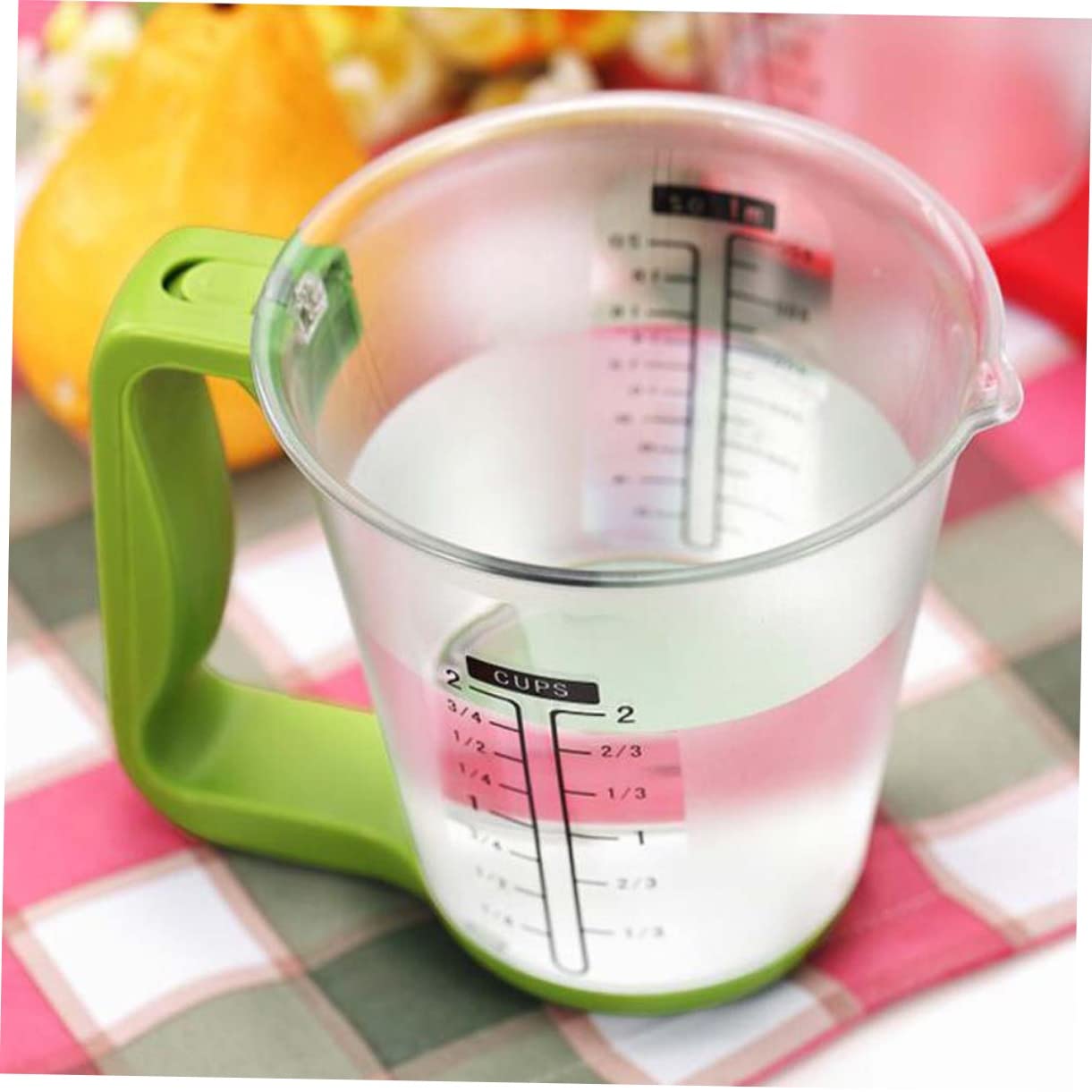 PRETYZOOM 1000g Taza De Medición Digital Multifuncional Pantalla Lcd Capacidad De Vaso Electrónico Para Cocina Color Verde