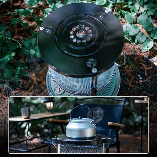 Miniatura 5 de Calentador de queroseno portátil para uso en interiores, calentador de estufa de queroseno de 5.2 litros, calentadores no eléctricos, quemador de