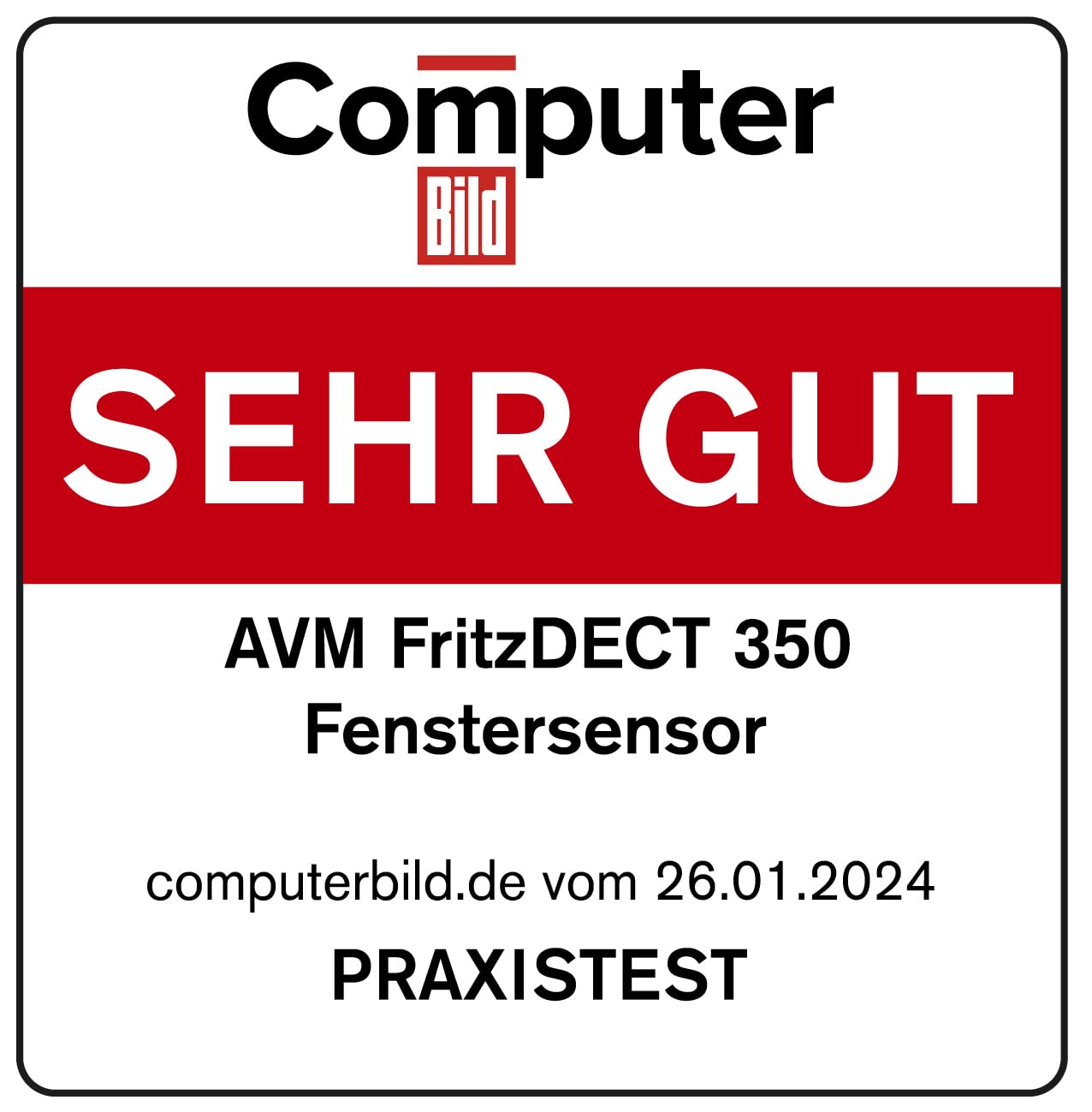 Avm Fritz!Dect 350 20003050 Czujnik, Biały, ‎1,2 x 2,4 x 9,1 cm; 42 g