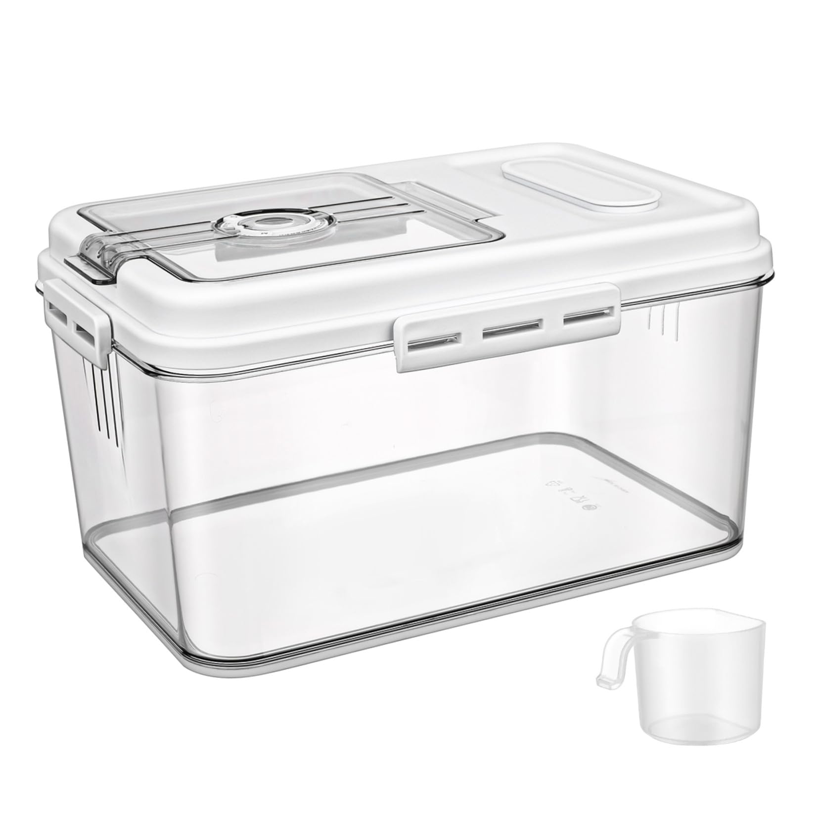 Mikinona Recipiente Hermético para Arroz Dispensador Multifuncional para Cocina Almacenamiento y Duradero para Cereales Harina y Granos Capacidad Grande para Uso Familiar