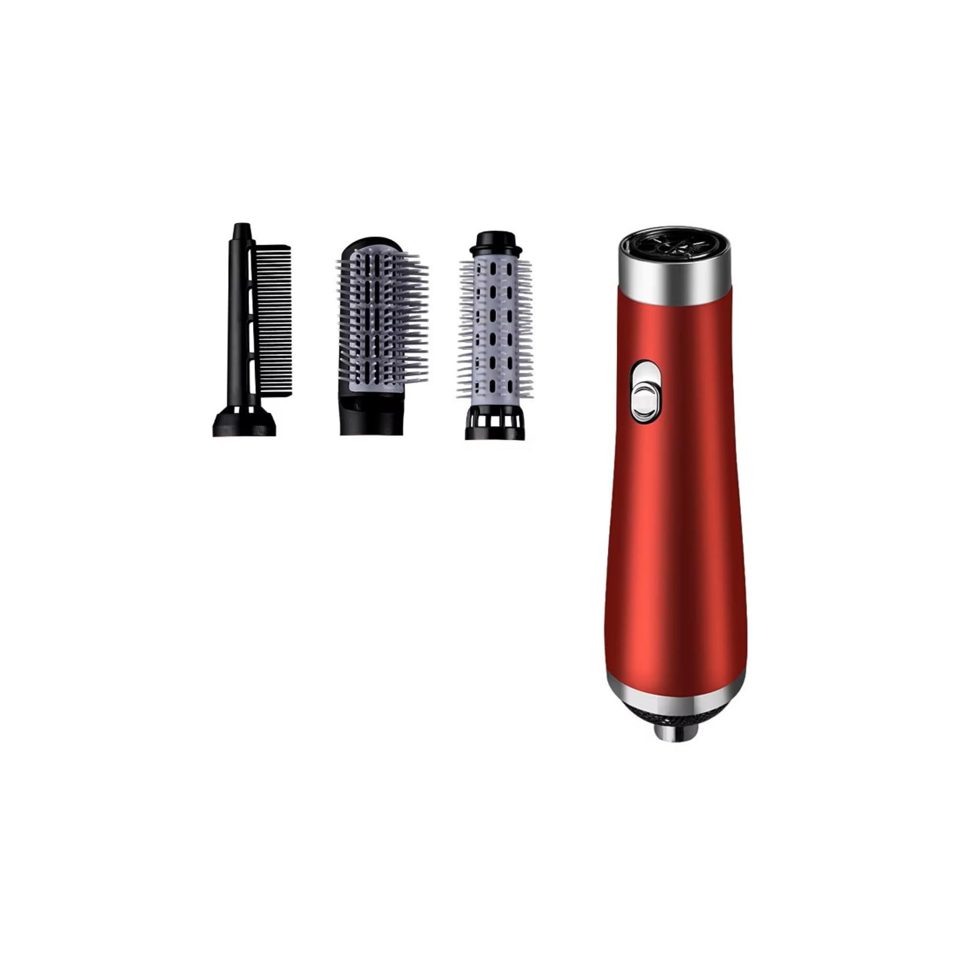 HUMAIZAR Comb 3 in 1 Rotating Hair Dryer Electric Comb, Hair Straightener Brush, Hot Air Comb with Negative Ion Technology, Multifunctional Hair Styler Brush, Blow Dryer, and Straightening Tool - Red-image-33