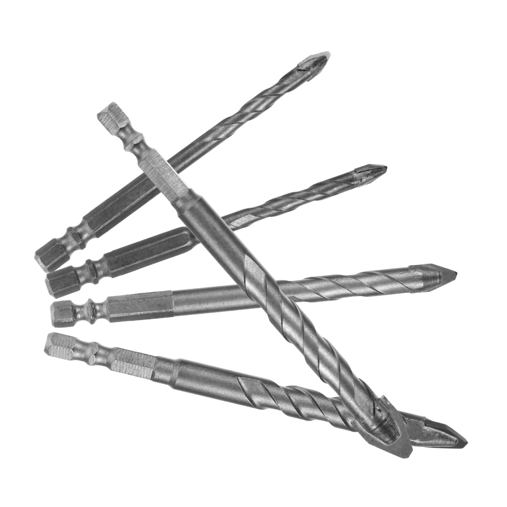 HOMSFOU 25pezzi Punte Da Trapano Eccentriche Per Muratura e Ceramica Di Punte Per Forare e Calcestruzzo Manico Dritto Versatile e Duraturo Adatto Per Professionisti e Fai Da Te