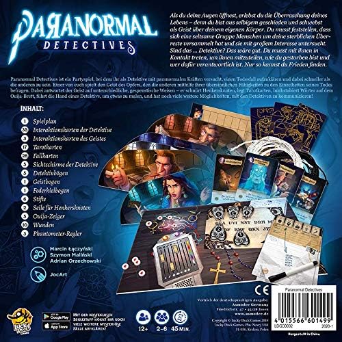 Lucky Duck Games Paranormal Detectives Family Game Deduction Game 2-6 Players from 12+ Years 45+ Minutes German - Image 4