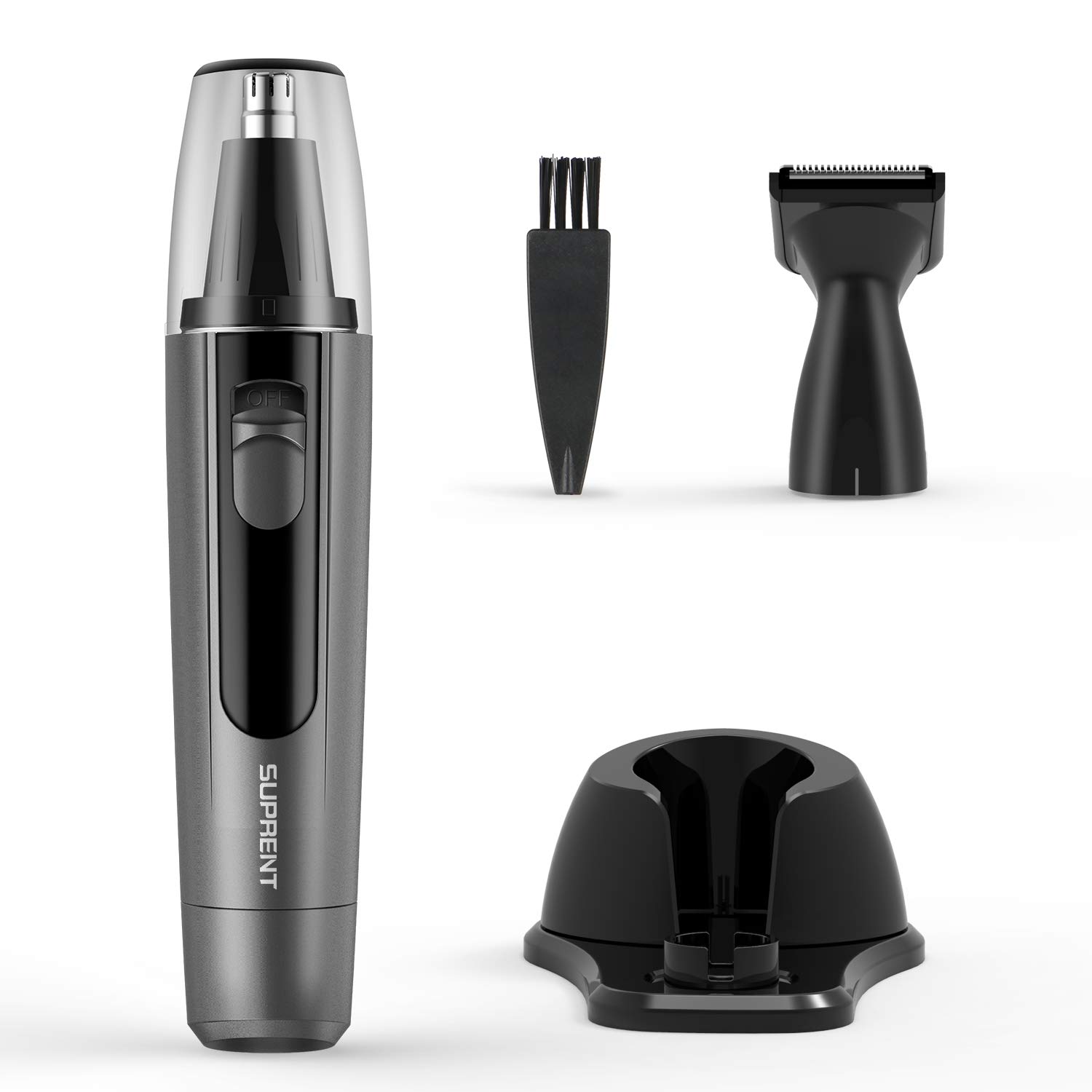 SUPRENT Nose & Ear Hair Trimmer, Wet/Dry Nose Hair Clipper for
