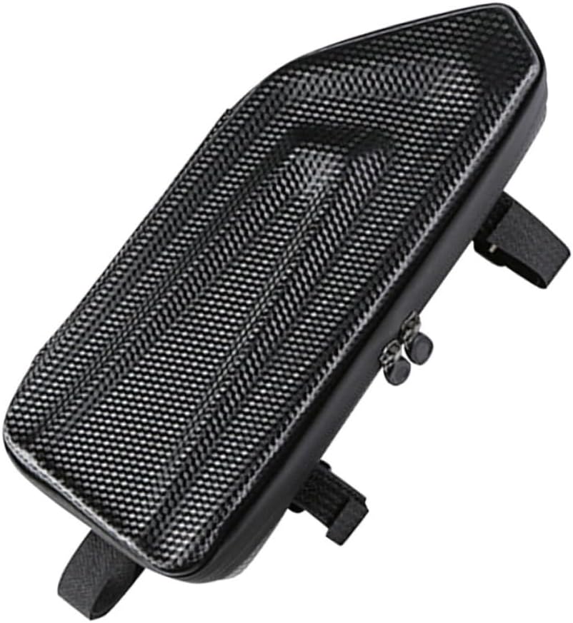 Mikikit 2pcs Capacity Cycling Front Tube Bag Easy to Install Bike Pouch for Phone and Accessories Storage Scratch-resistant Design for Road and Mountain